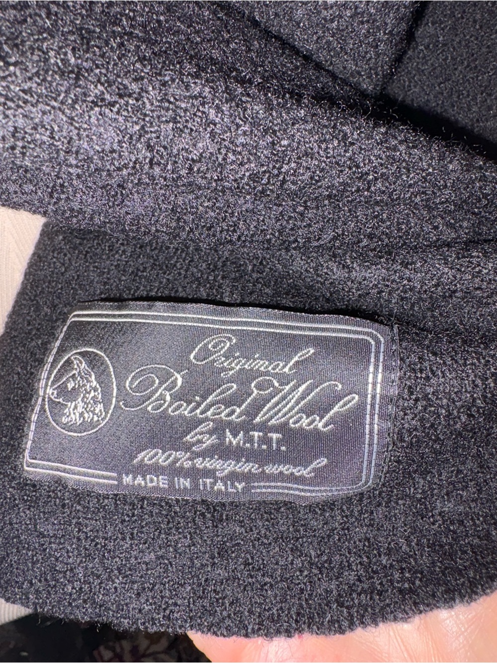 100% Virgin Wool Emma Luna M.T.T. Black Asymmetric Button-Front Women's Jacket - Picture 6 of 14